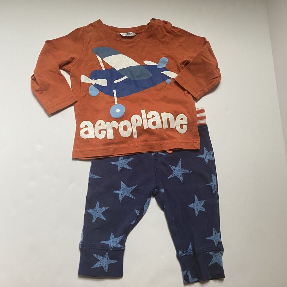 Baby Boden Aeroplane Airplane Star Outfit